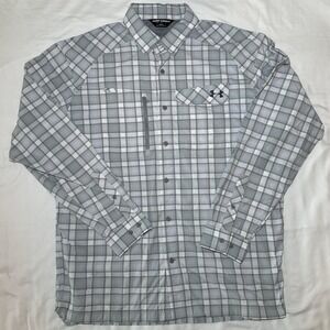UNDER ARMOUR Men's UA Fish Hunter Long Sleeve Vented Fishing Shirt Size Large